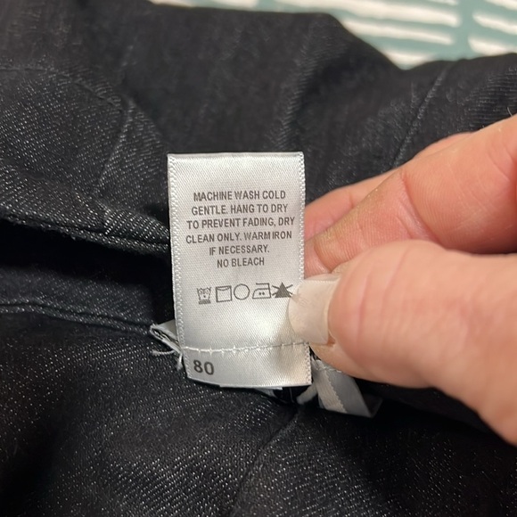 Prairie Underground Long Cigarette Pant in Black Denim Size XS - Picture 13 of 16